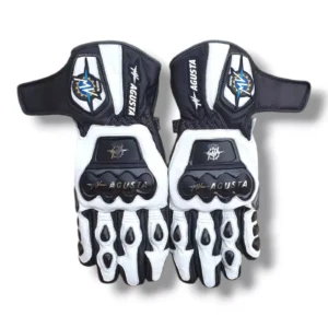 MV Agusta Men Motorbike Leather Gloves