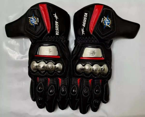 MV Agusta Men Motorbike Leather Gloves