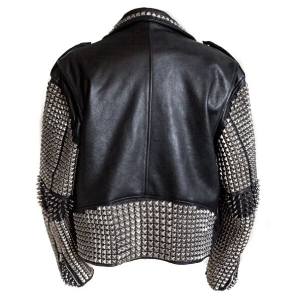 Men Leather Studded Jacket