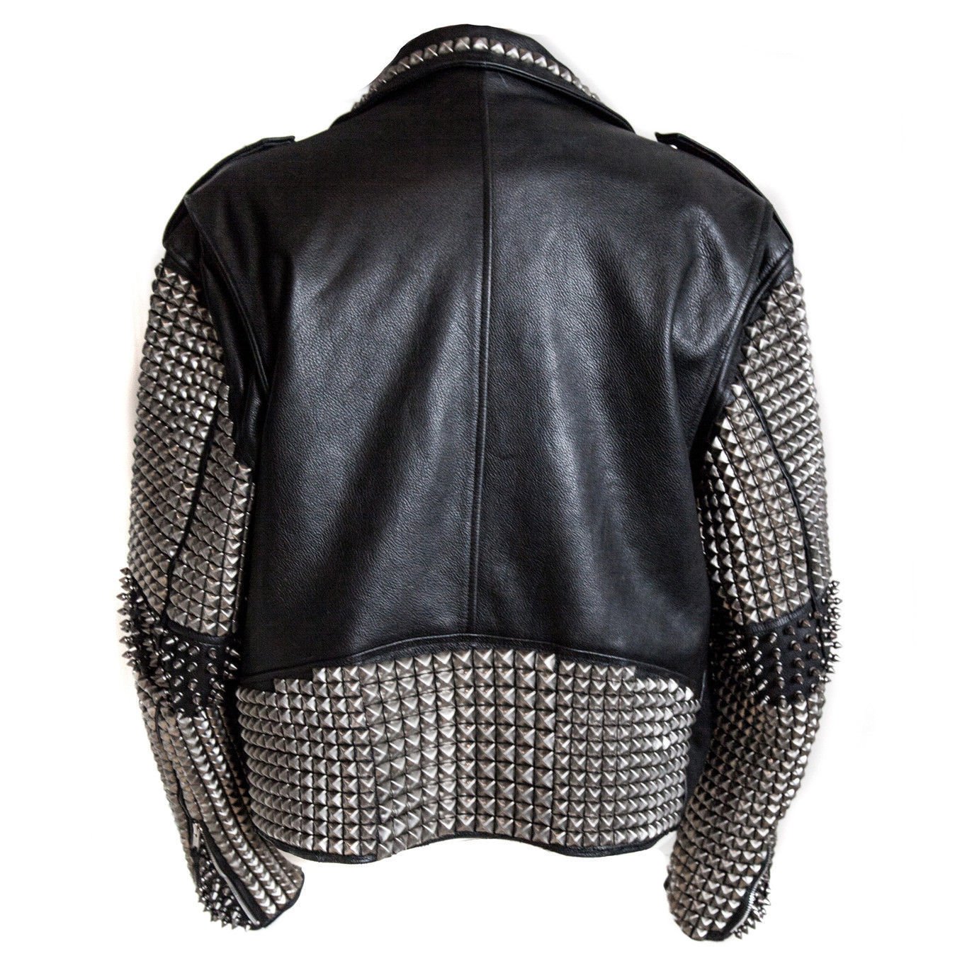 Men Leather Studded Jacket