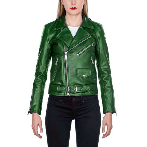 Women Motorbike Leather Jacket