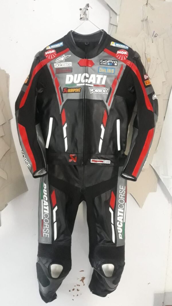 Ducati Men Motorbike Leather Racing Suit