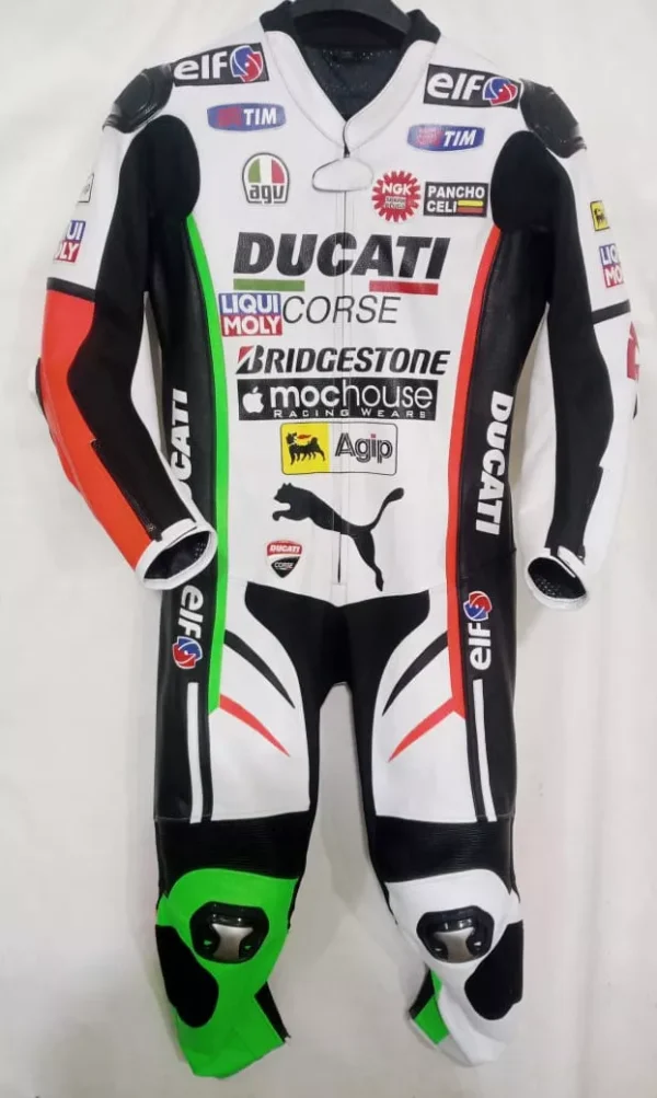 Ducati Men Motorbike Leather Racing Suit