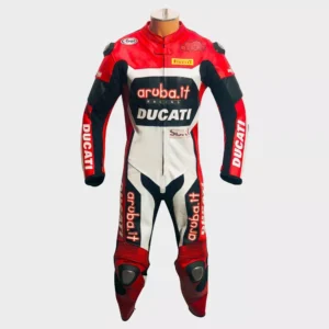 Ducati Men Motorbike Leather Racing Suit