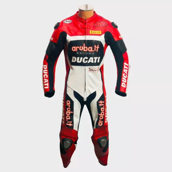 Ducati Men Motorbike Leather Racing Suit