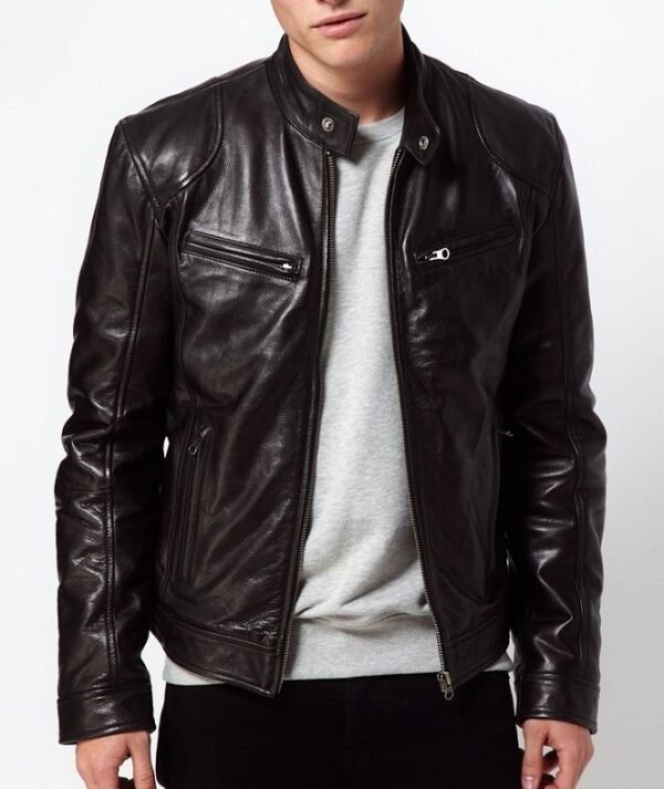 Men Leather Fashion Jacket