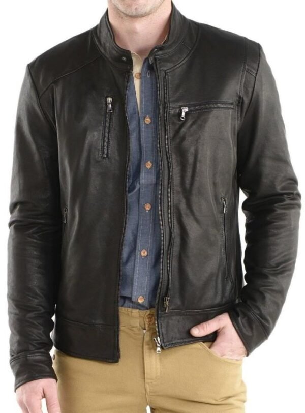 Men Leather Fashion Jacket