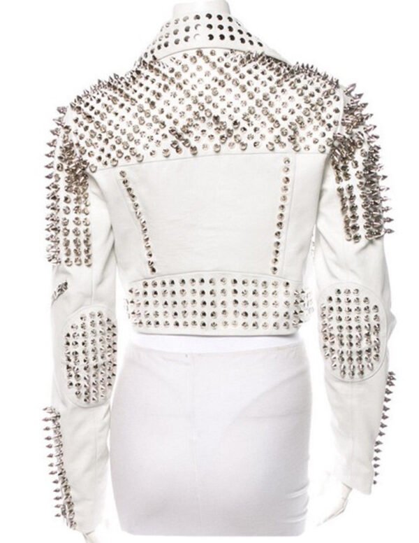 Women Leather Studded Jacket
