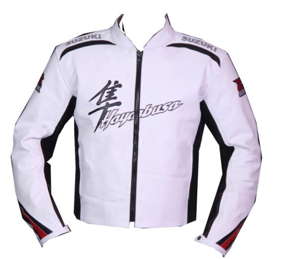 Suzuki Men Motorbike Leather Jacket