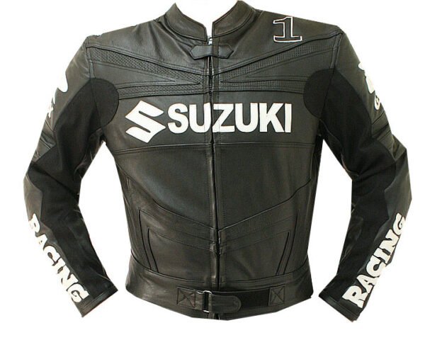 Suzuki Men Motorbike Leather Jacket