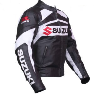 Suzuki Men Motorbike Leather Jacket