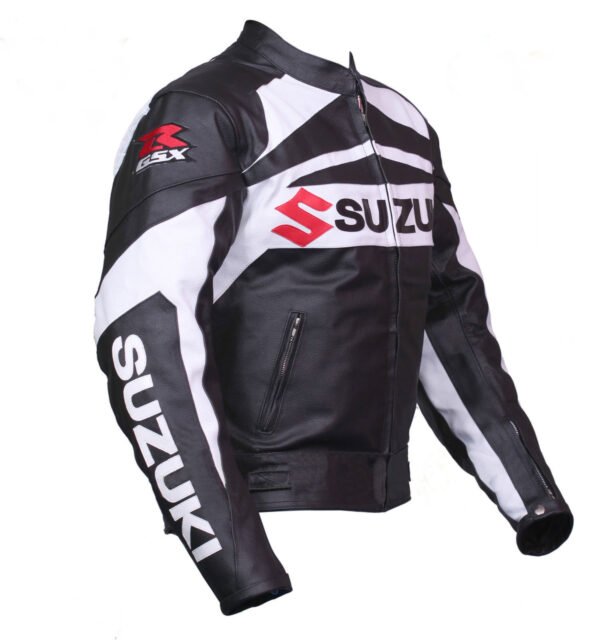 Suzuki Men Motorbike Leather Jacket