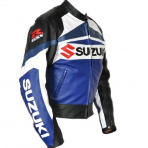 Suzuki Men Motorbike Leather Jacket