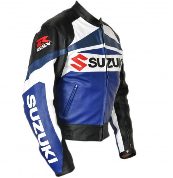 Suzuki Men Motorbike Leather Jacket