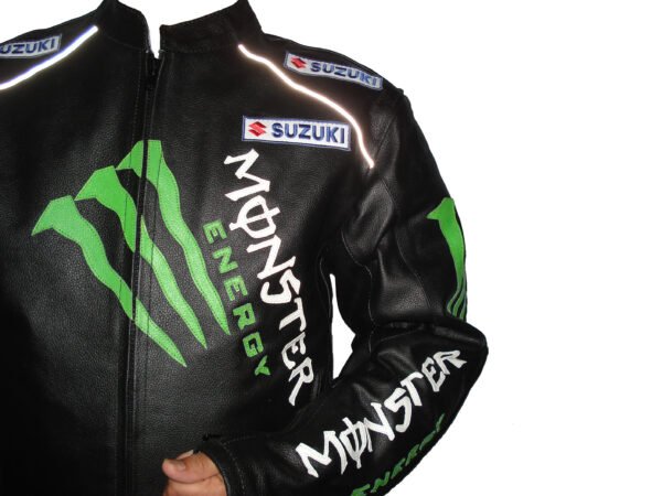 Suzuki Men Motorbike Leather Jacket