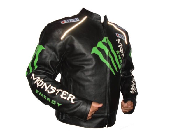 Suzuki Men Motorbike Leather Jacket