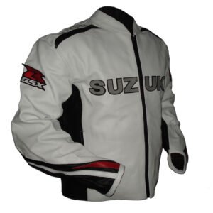 Suzuki Men Motorbike Leather Jacket