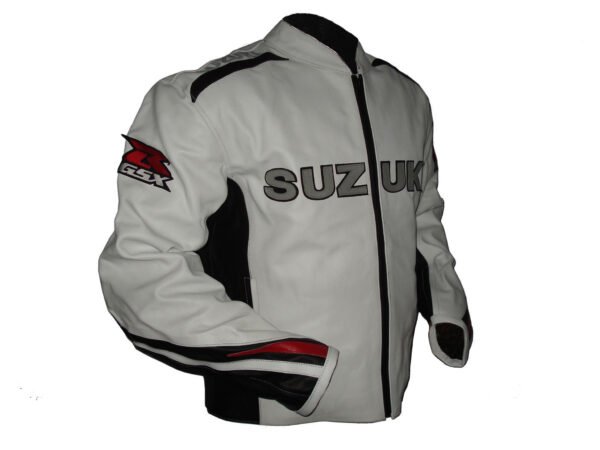 Suzuki Men Motorbike Leather Jacket