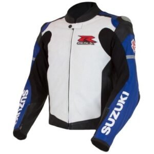 Suzuki Men Motorbike Leather Jacket