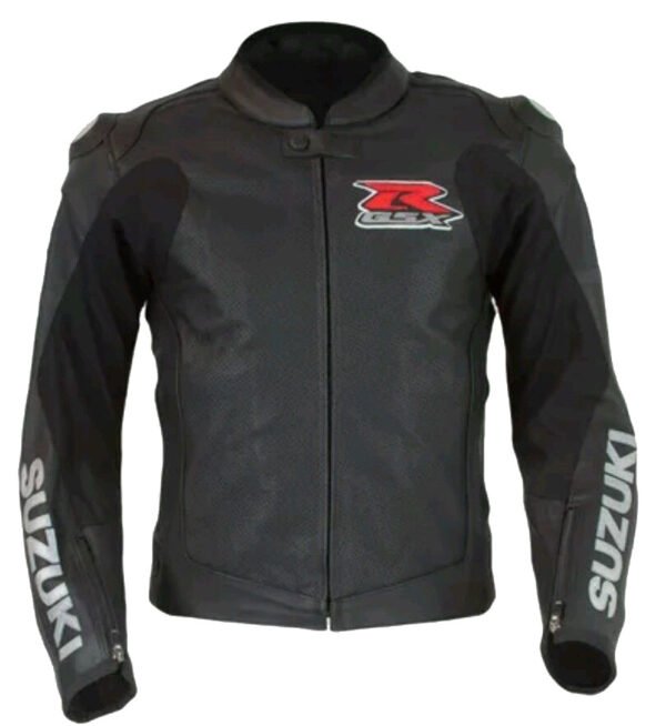 Suzuki Men Motorbike Leather Jacket