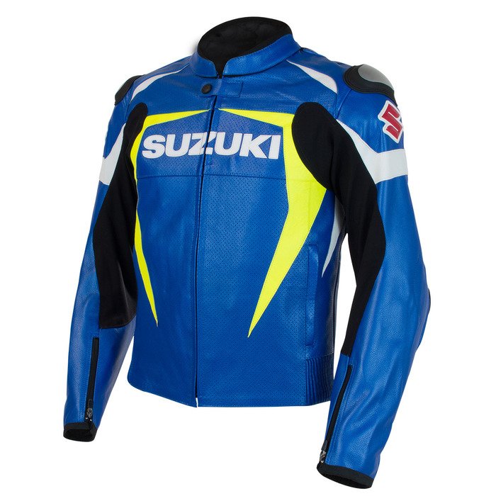 Suzuki Men Motorbike Leather Jacket