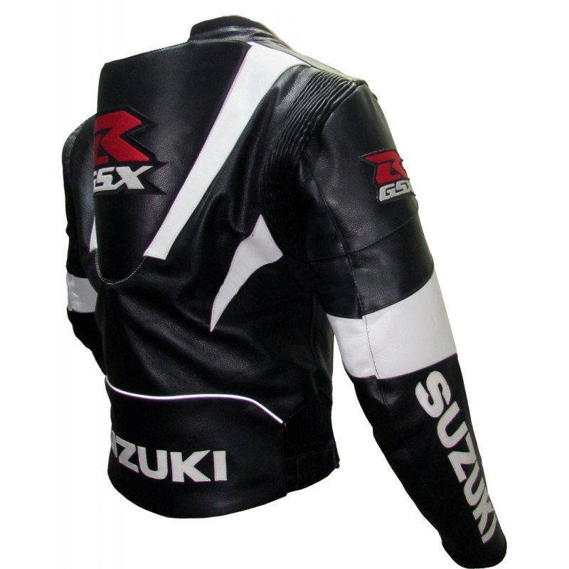 Suzuki Men Motorbike Leather Jacket