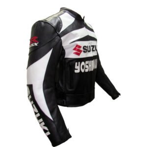 Suzuki Men Motorbike Leather Jacket