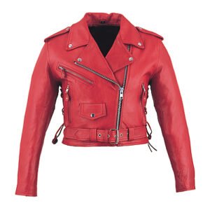 Women Motorbike Leather Jacket