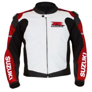 Suzuki Men Motorbike Leather Jacket