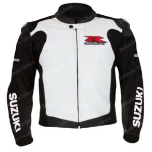 Suzuki Men Motorbike Leather Jacket