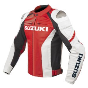 Suzuki Men Motorbike Leather Jacket
