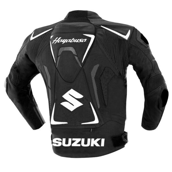Suzuki Men Motorbike Leather Jacket