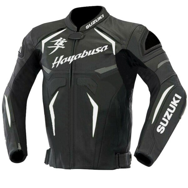 Suzuki Men Motorbike Leather Jacket