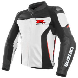 Suzuki Men Motorbike Leather Jacket