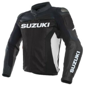 Suzuki Men Motorbike Leather Jacket