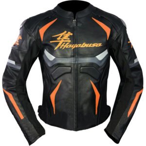 Suzuki Men Motorbike Leather Jacket