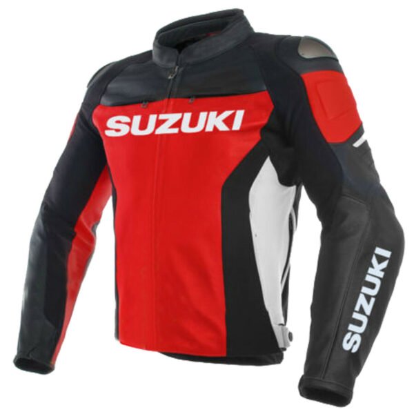 Suzuki Men Motorbike Leather Jacket