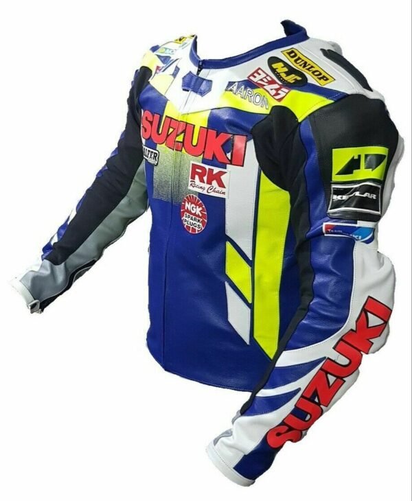 Suzuki Men Motorbike Leather Jacket
