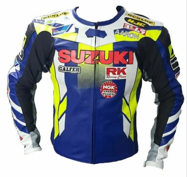 Suzuki Men Motorbike Leather Jacket