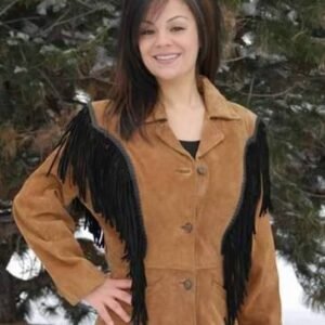 Women Leather Western Jacket