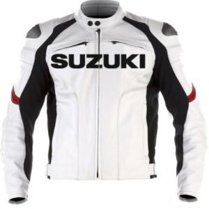 Suzuki Men Motorbike Leather Jacket