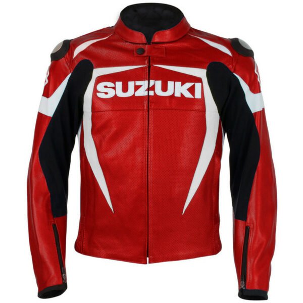 Suzuki Men Motorbike Leather Jacket