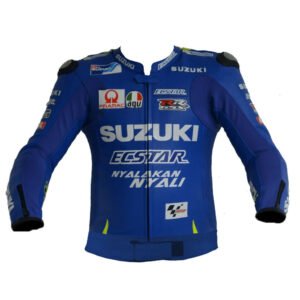 Suzuki Men Motorbike Leather Jacket