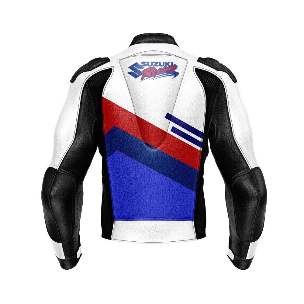 Suzuki Men Motorbike Leather Jacket