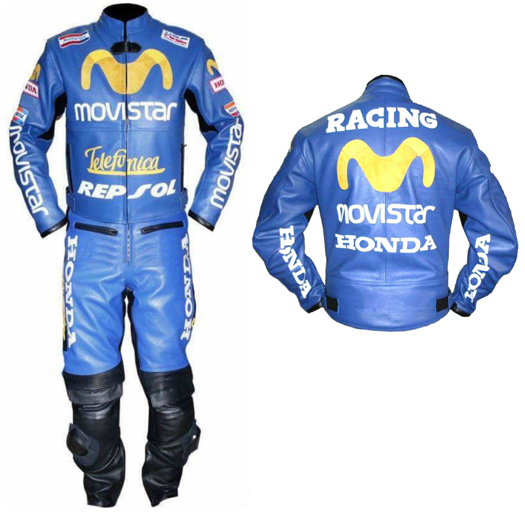 Honda Men Motorbike Leather Suit