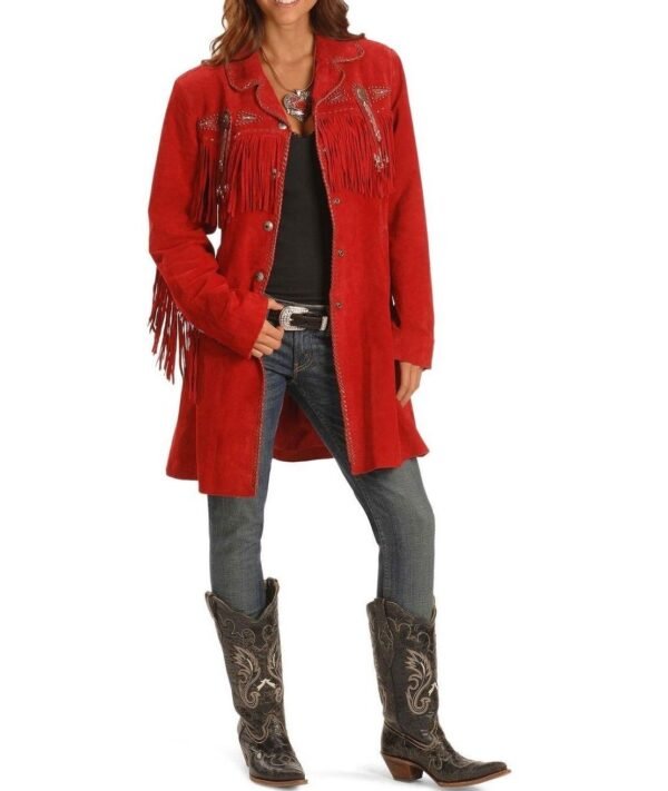 Women Leather Western Jacket