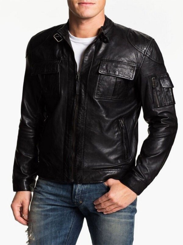 Men Leather Fashion Jacket