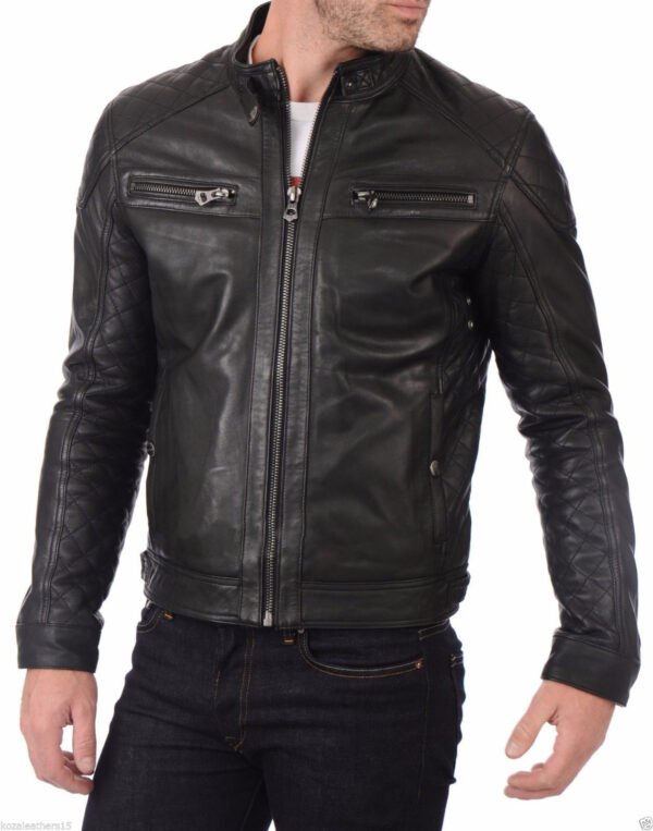 Men Leather Fashion Jacket