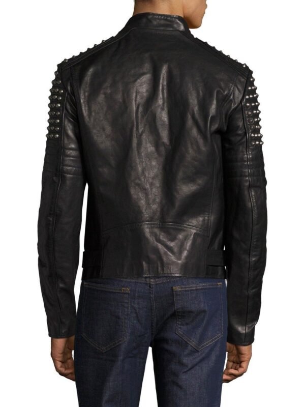 Men Leather Studded Jacket