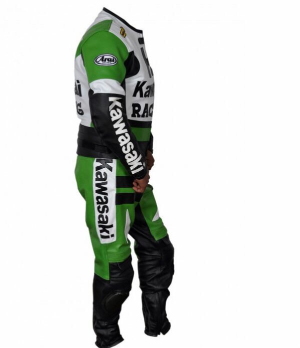 Kawasaki Men Motorbike Leather Jacket